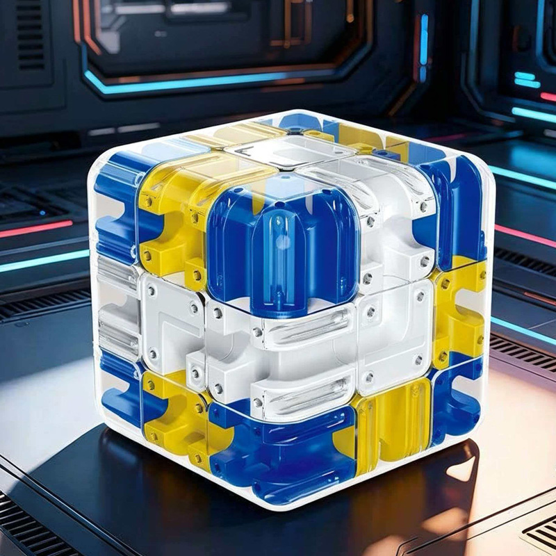 Brain Teaser Cube - Yenilikçi 3D Dönen Top Labirent Küp