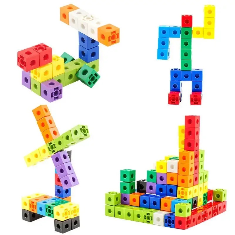 Brain Teaser Cube - 100 adet Set bağlantı küpleri matematik