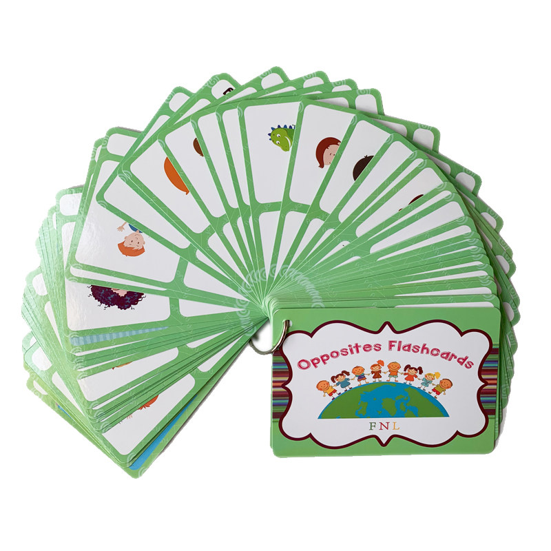 Kids Educational Gadget - 100 Karşıt Kavram Kartı İngilizce Kelime
