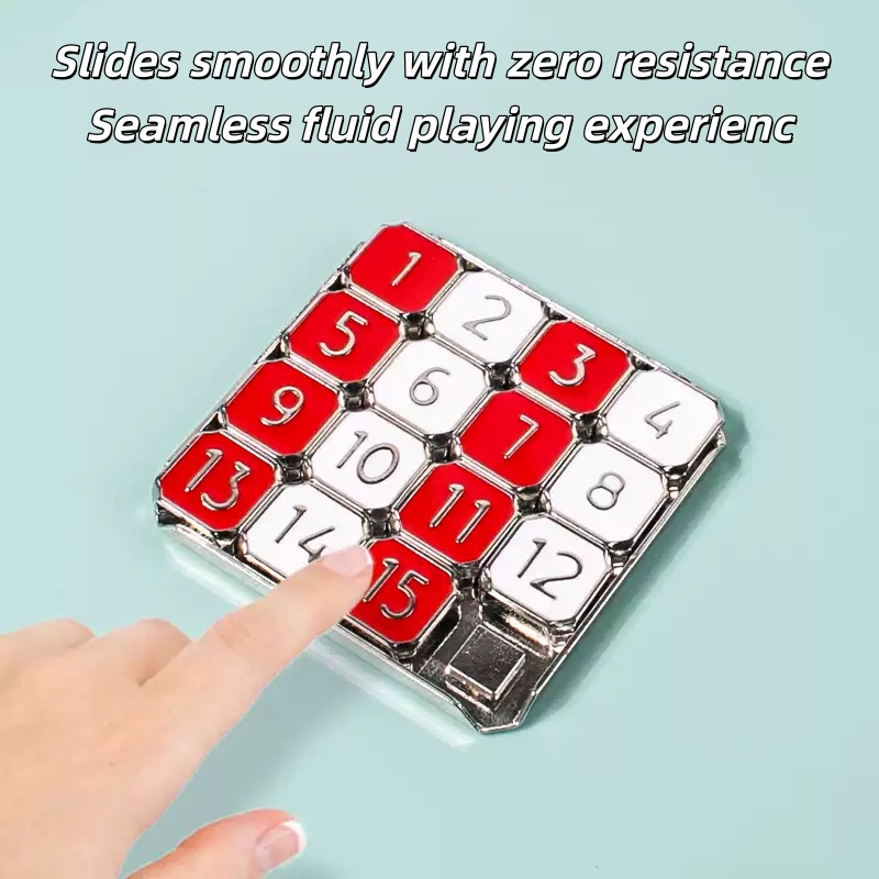 Brain Teaser Cube - Metal Sürgülü Bulmaca Tahtası Numara Bulmacası