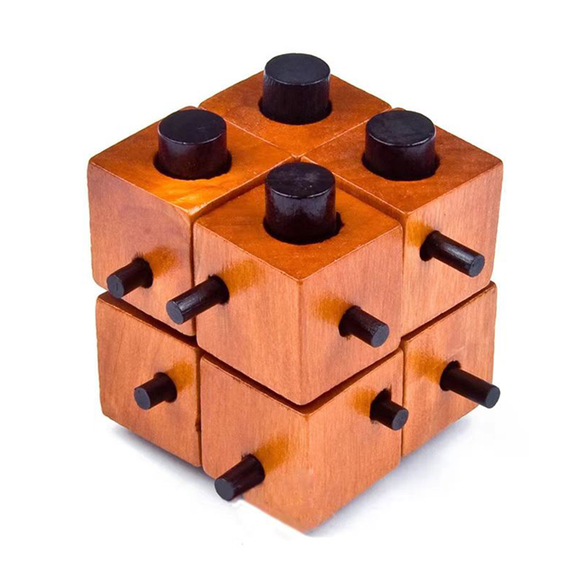 Brain Teaser Cube - Ahşap Zeka Oyunları Çocuklar ve Yetişkinler