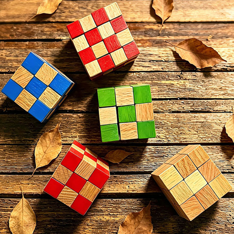 Brain Teaser Cube - Kare Yılan Küp Ahşap Zeka Oyunları