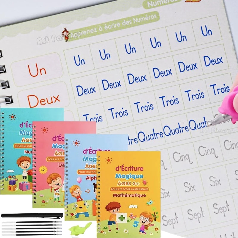 Kids Education Laptop - Sihirli Fransız Kopya Kitap Oluk Uygulama