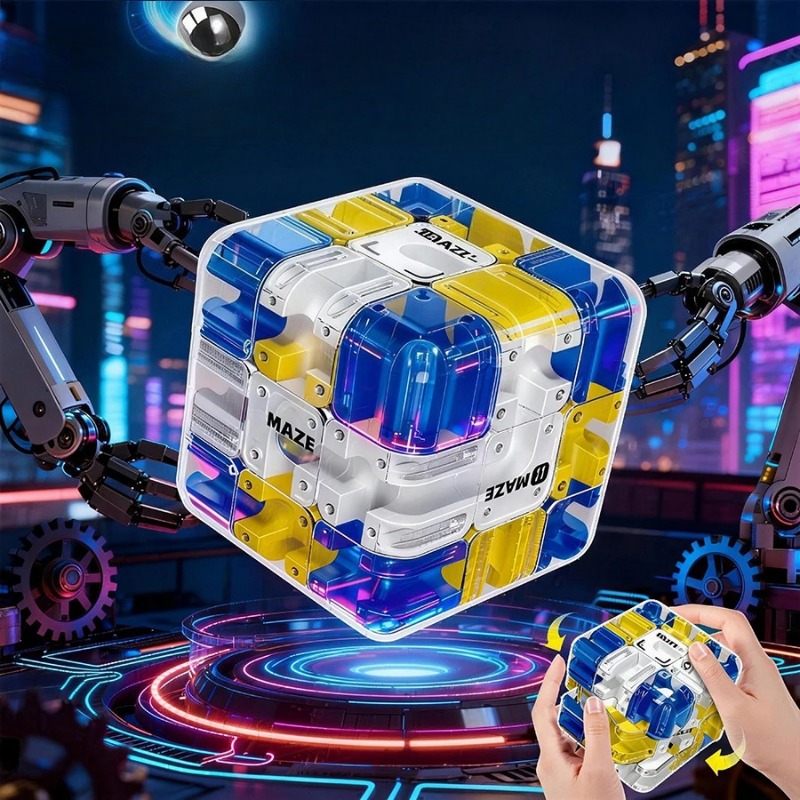 Brain Teaser Cube - 1-10 adet 3D labirent bulmaca küpü