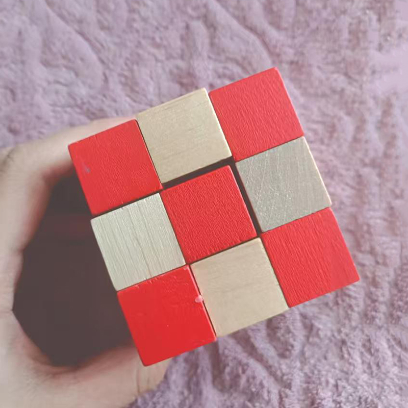 Ahşap Yılan Küp Bulmaca IQ Man - Brain Teaser Cube incelemesi ve fiyatı