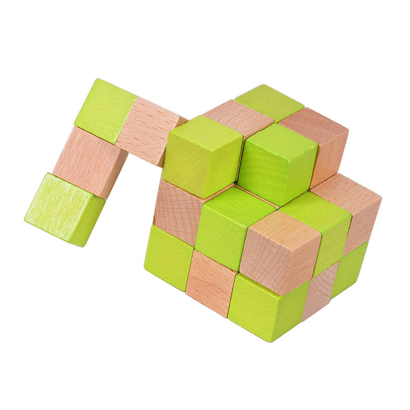 Ahşap Yılan Küp Bulmaca IQ Man - Brain Teaser Cube incelemesi ve fiyatı