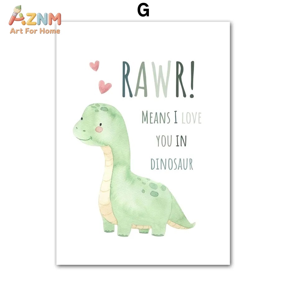 AZNM Suluboya Dinozor Alfabe S - Inspirational Kids Education Quotes incelemesi ve fiyatı