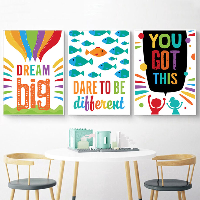 Renkli Sevimli Rüya Büyük Tırn - Inspirational Kids Education Quotes incelemesi ve fiyatı
