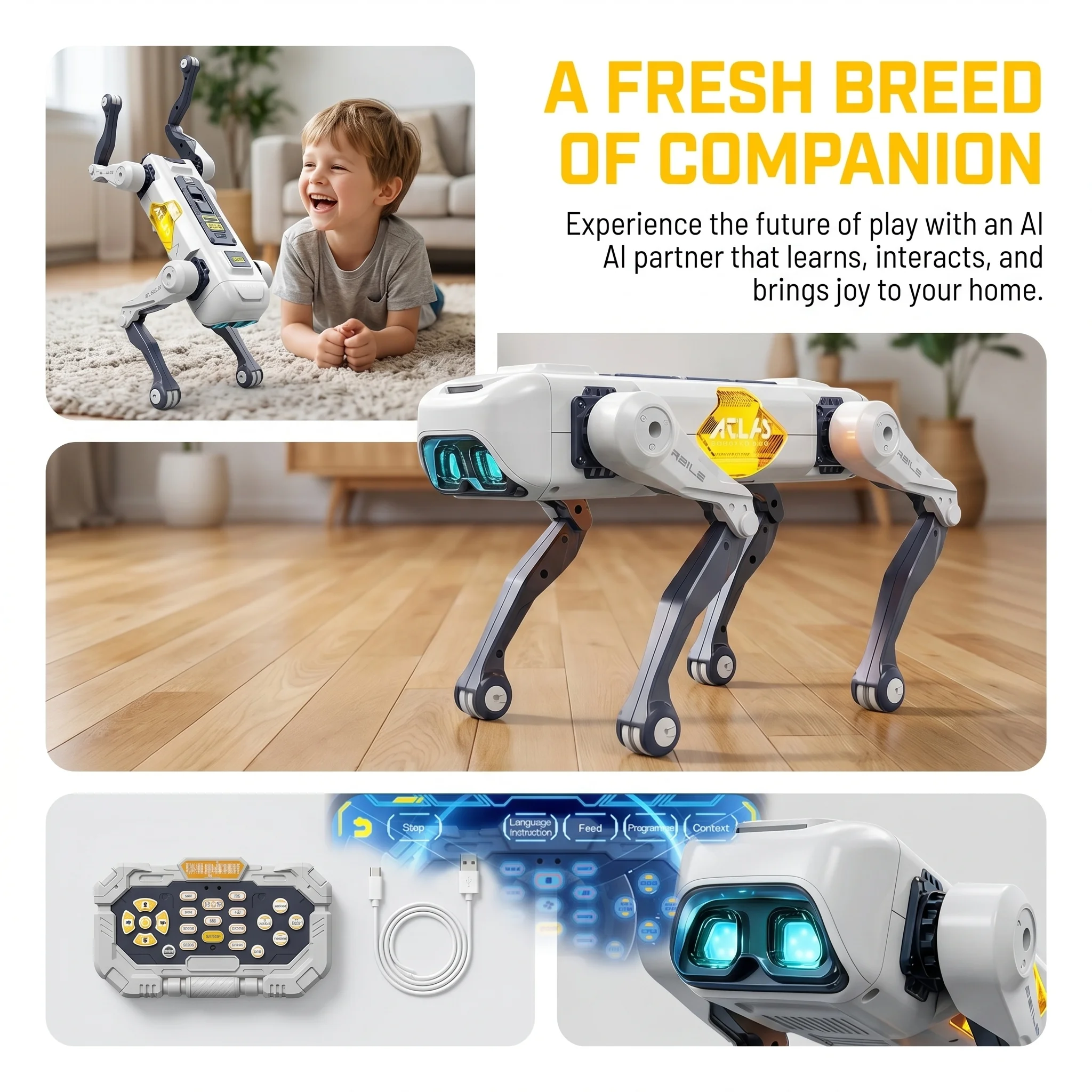 Yapay Zeka Akıllı Robot Köpek, - Kids Education And You incelemesi ve fiyatı