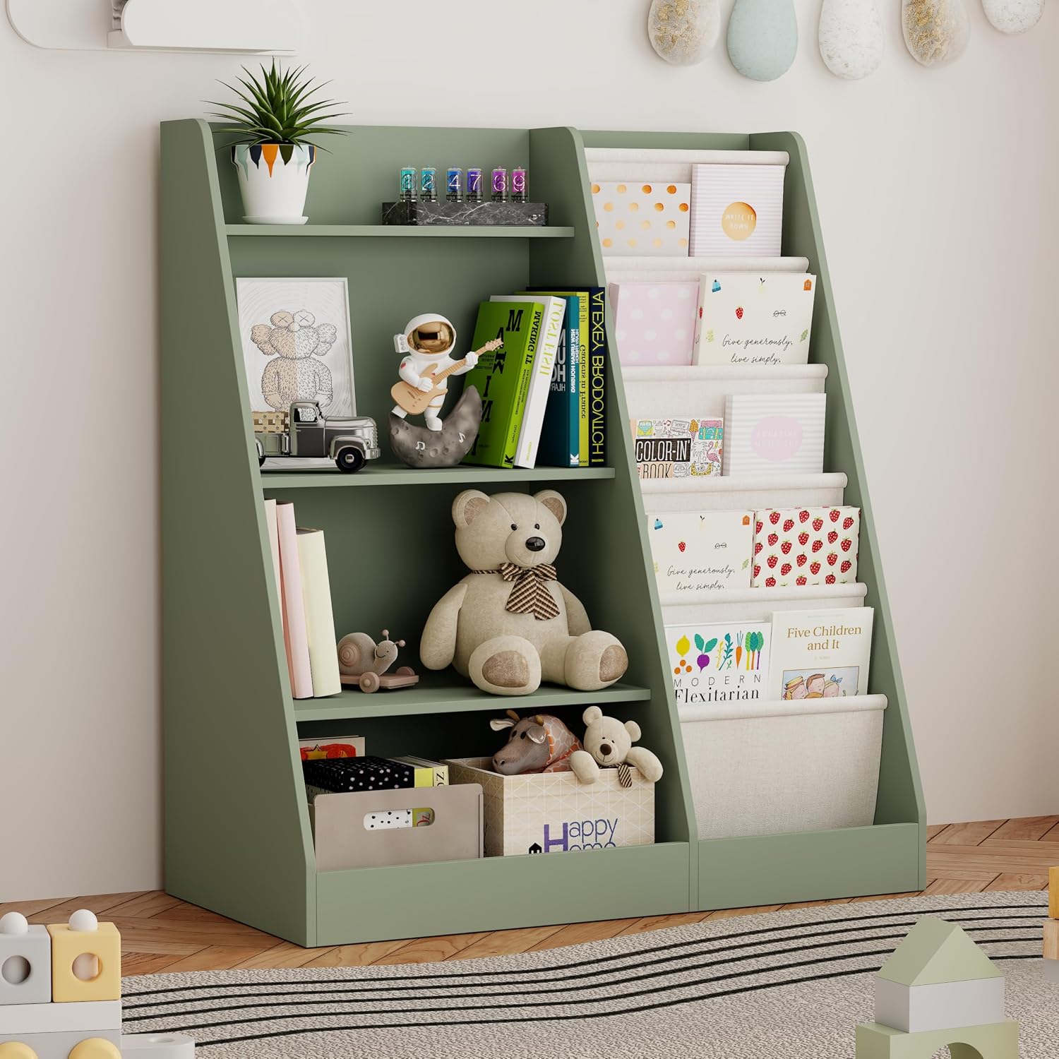 2'si 1 Arada Çocuk Kitaplık ve - Montessori Shelf Toy incelemesi ve fiyatı